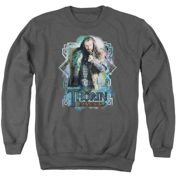 The Hobbit Thorin Oakenshield Adult Crewneck Sweatshirt Charcoal