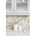 thumbnail image 3 of NextWall  Inlay Hexagon Peel and Stick Wallpaper Alaska Grey & Metallic Gold, 3 of 4