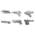 thumbnail image 1 of Set Pin Badge Weapons Fallout, edición limitada, x6, 1 of 4
