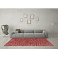 thumbnail image 3 of Ahgly Company Machine Washable Indoor Rectangle Abstract Red Modern Area Rugs, 6' x 9', 3 of 4