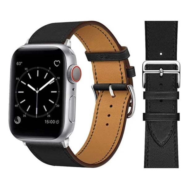 Correa Extensible Compatible con Apple Watch, Piel Premium 38/40/41/42/44/45/46/49mm