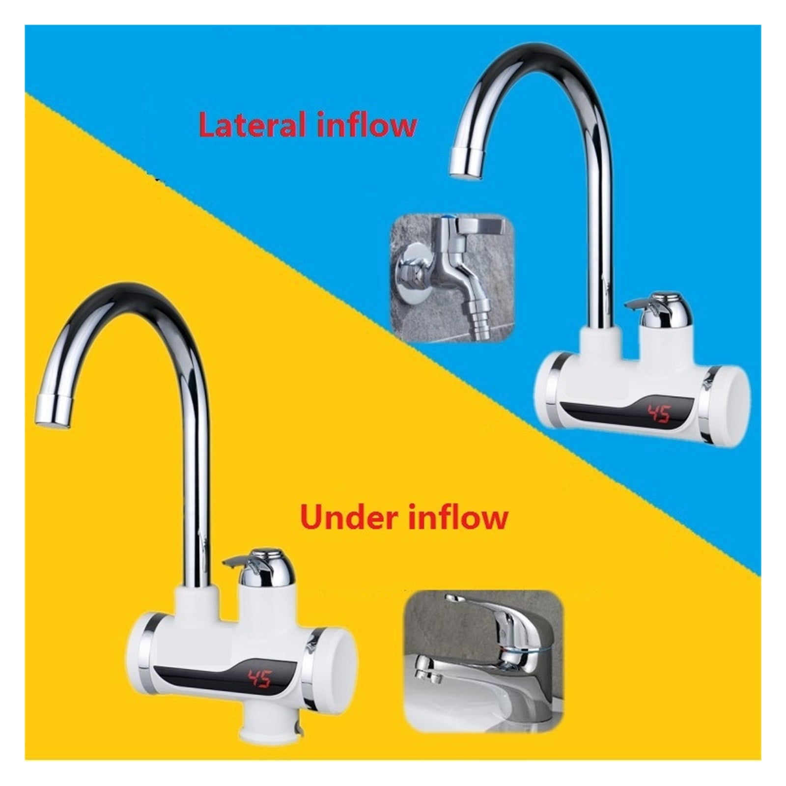 Tankless Electric Faucet,Kitchen Faucet Water Heater,with ,fast Electric Heating Water Tap