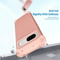 thumbnail image 6 of Mantto for Google Pixel 7 Case, 3 in 1 Heavy Duty Rugged Hybrid Anti Slip Shockproof Hard PC Cover Soft Silicone Bumper Non-Slip Protective Phone Case Cover for Google Pixel 7,Rosegold, 6 of 7
