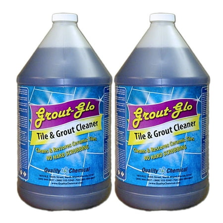 Grout Glo - acid restroom tile, grout and fixture cleaner. - 2 gallon (Best Solution To Clean Grout)