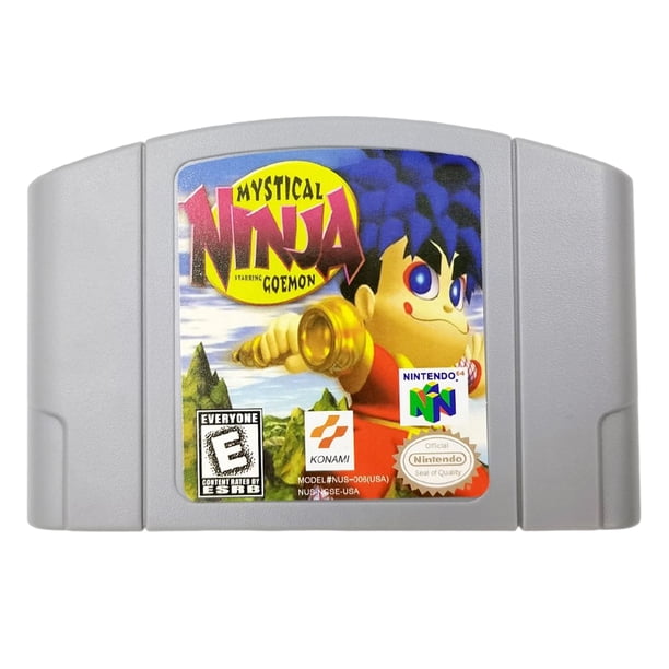Tarjetas de juego, versión estadounidense, Super Smash Bros Party, juegos de Super Mario para N64 (Mystical Starring Goemon)