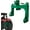 Green, variant on QinaQin 3-Point Quick Hitch for Tractors,2in Receiver,5-Level Adjustable Bolts-Durable Construction,Easy Attachment for Implements,Mowers,Black