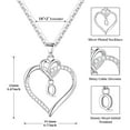 thumbnail image 3 of Inadays Heart Necklace for Women - Dainty 925 Sterling Silver Heart Necklaces Cute Letter Initial Pendant, Jewelry Gifts for Her Wife Girlfriend Mom Women Anniversary Birthday Christmas, A-Z, 3 of 7
