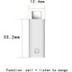 thumbnail image 4 of USB Type C Male to 3.5mm Female Headphone Earphone | USB-C Type C Digital to 3.5mm Headphone | USB Type C to Aux Audio | for Smartphone, MacBook, Tablet and Windows PC (White), 4 of 5