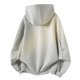thumbnail image 4 of MHFRRA Sudadera con Capucha para Hombre: Chaqueta de Otoño, Cárdigan Informal de Gran Tamaño con Capucha y Cremallera Gris claro, 4 of 8