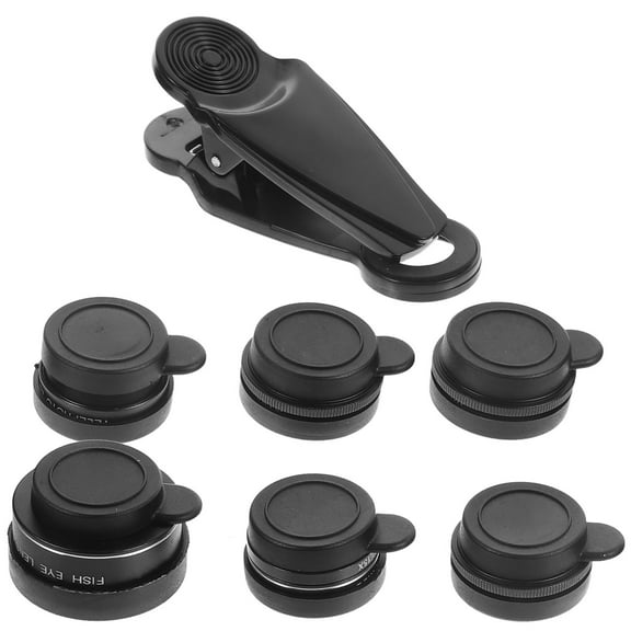FOLOYORI 7 In 1 Telephoto Lens Smartphone Camera Lens with Black Aluminum Alloy and Glass 12x9x4cm
