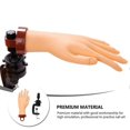 thumbnail image 3 of Flexible Nail Practice Hand Professional Manicure Nail Hand Model with Stand, 3 of 4