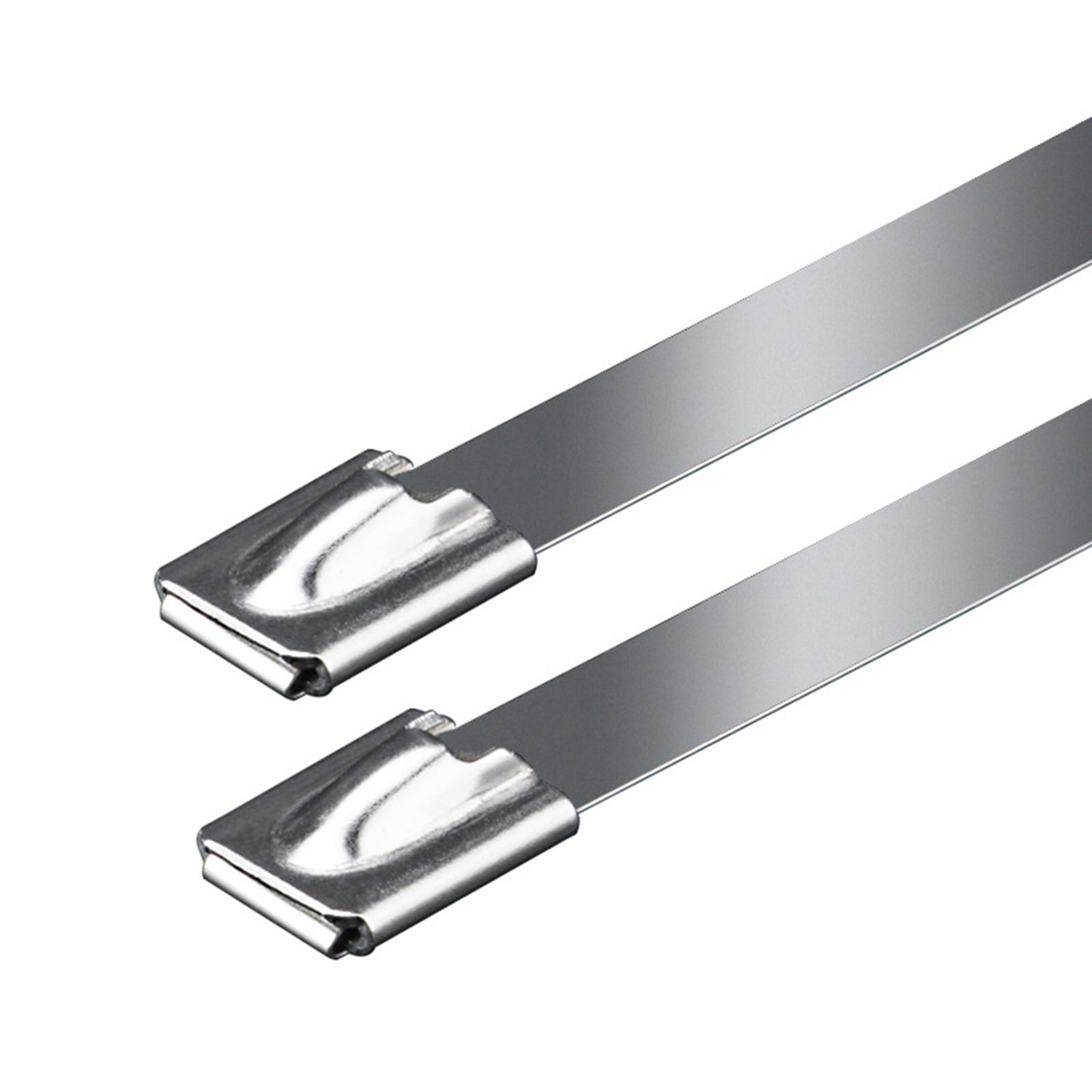 50/100PCS Multi-Purpose Locking Cable Metal Zip Ties Stainless Steel Cable Twist 