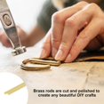 thumbnail image 4 of 10-Pack Brass Rod, 0.5mmx200mm H65 Solid Round Rods for Knife Handle Pins Material Making Supplies/Shaft Crafts/Model DIY, Lathe Rivet Dowel Stock Tube, 4 of 5