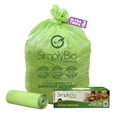 thumbnail image 1 of Bolsas de basura compostables Simply Bio, 242,27 L, 60 a 65 galones, 12 unidades, 1 of 8