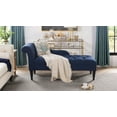 thumbnail image 2 of Harrison Tufted Roll Arm Chaise Lounge, Midnight Blue, 2 of 13