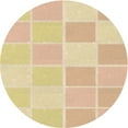 thumbnail image 1 of Ahgly Company Indoor Round Patterned Brown Sand Brown Area Rugs, 4' Round, 1 of 6