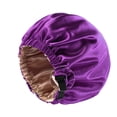 thumbnail image 2 of 4 Pieces Double Layer Satin Bonnet Silk Bonnet Adjustable Hair Bonnet for Sleeping Bonnets for Women Curly Natural Hair Mom, 2 of 5