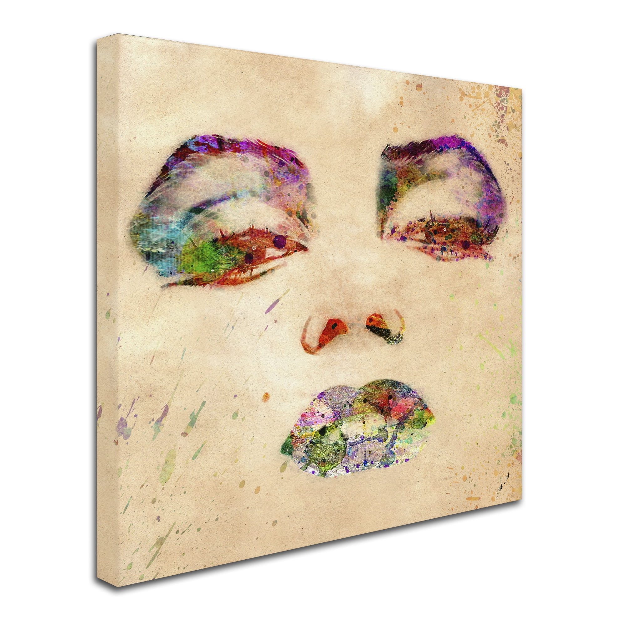 Trademark Fine Art "Marilyn Monroe" Canvas Art by Mark Ashkenazi