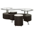 thumbnail image 4 of Buckley 3-piece Coffee Table and Stools Set Cappuccino, 4 of 9