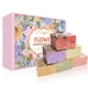 thumbnail image 1 of Juego de 6 jabones de flores en caja, jabón de rosas, limpieza facial, baño, hidratante, rejuvenecimiento y retención., 1 of 9