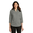 thumbnail image 1 of Camisa de sarga SuperPro™ de manga 3/4 para mujer de Port Authority®. L665 Autoridad Portuaria L665, 1 of 1