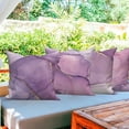 thumbnail image 4 of Dashan Purple Gold Marble Throw Pillow Covers 20x20 Set of 4,Modern Abstract Marble Decorative Pillow Cases for Bedroom Sofa Couch, 4 of 6
