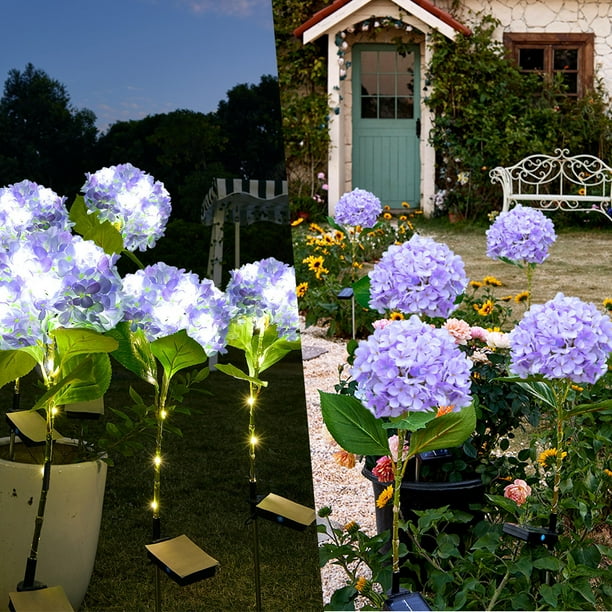 Luces solares para jardín al aire libre, luz solar decorativa para jardín, fiesta, pasarela, patio, boda, luz solar