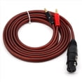 thumbnail image 4 of 4X Cable de Altavoz XLR A Banana, Cable de Audio XLR de 3 Pines Hembra A Doble Banana, Enchufe de 4 mm Chapado en A XLR3 Pro HiFi, 4 of 9