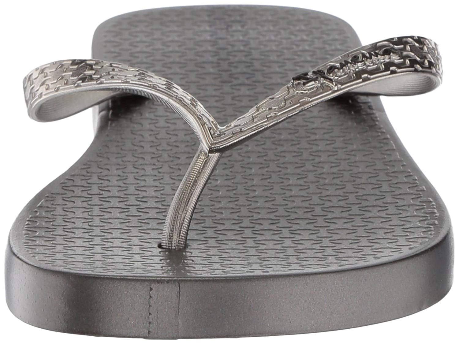 Ipanema Womens Silver Glam Flip Flops