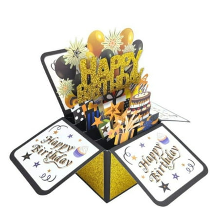 Clearance! Hmlai Happy Birthday Up Card 3D Up Greeting Card For Women Men Funny Birthday Gift For Girls Boys Birthday Card For Him Her Unique Gift Ideas For Family And Friends Greeting Card