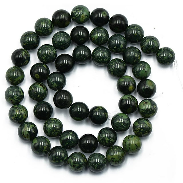 Xuanheng Perles Rondes 8mm Kambaba Jasper Pierre Précieuse pour Fabrication de Bijoux 15 Pieds'