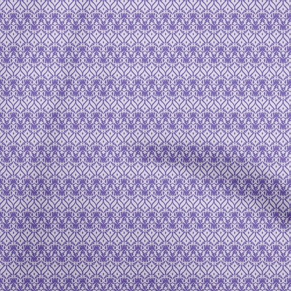 oneOone Cotton Flex Violet Fabric Asian Ikat Diy Clothing Quilting Fabric Print Fabric By Yard 40 Inch Wide