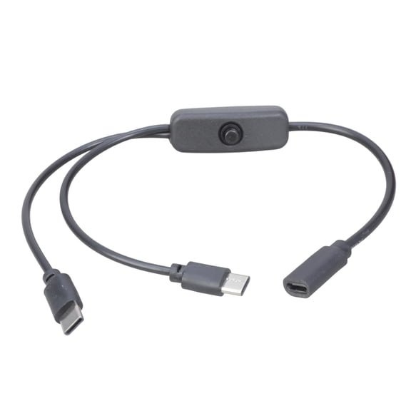 Type C Female To 2 Male Splitter Charging Cord switches Control 5V 2A Not Data Transfer USB C Cable for Phones Tablets
