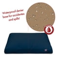thumbnail image 4 of Majestic Pet | Solid Shredded Memory Foam Rectangle Pet Bed For Dogs, Removable Cover, Navy Blue, Small, 4 of 5