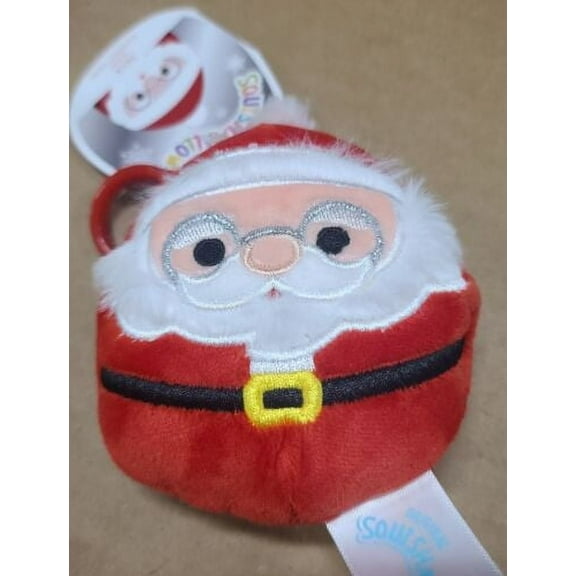 Squishmallows 3.5" Clip-On Nick Santa Claus