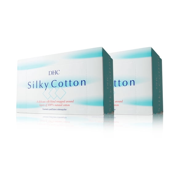 DHC Silky Cotton Pads 2 Pack, 80 Count