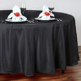 thumbnail image 3 of BalsaCircle 6 Pieces 108" Black Round Polyester Tablecloths Fabric Table Cover Linens, 3 of 8