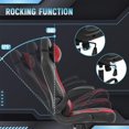 thumbnail image 5 of PayLessHere Massage Gaming Chair, Racing PU Leather, Rolling Swivel Office Chair for Adults, Red, 5 of 7