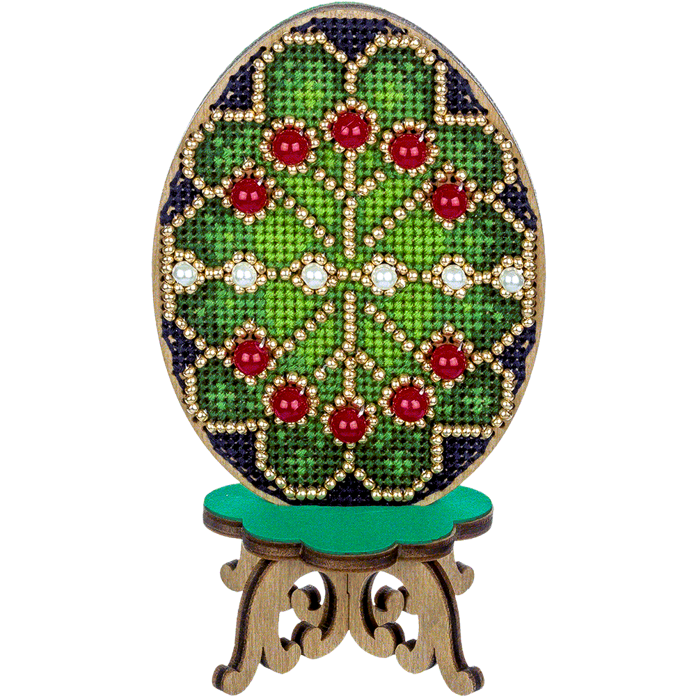 Cross-stitch kit on wood FLW-039