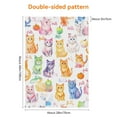 thumbnail image 5 of Washable Cat Decoration Garden Flags Versatile Fluffy Cat Garden Flags 28x40in Durable Kitten Cute Cat Cartoon Style Garden Flags for Garden Balcony Front Door Decoration, 5 of 6