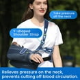 thumbnail image 5 of VELPEAU Arm Sling with Abduction Pillow for Men Women, Shoulder Support Immobilizer for Rotator Cuff, Surgery, Dislocated, Clavicle Fracture, Broken Arm, with Therapy Ball, Pocket, Fits Left & Right, 5 of 8
