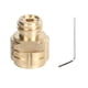 thumbnail image 1 of Adaptador de recarga de cilindro de CO2 con rosca hembra G1/2 a rosca macho TR21-4 para SodaStream Soda Club (dorado), 1 of 11