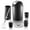 Black, variant on Imountek 6-Piece Bathroom Accessories Set, Elegant Black PP Complete Bathroom Sets