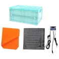 thumbnail image 4 of twisto Bird Brooder Box Portable Chick Incubator Brooding Box Chicken Coop Parrot Brooder Incubator Foldable PP Material Transparent Window Suitable for Small Poultry Birds Box Heat Pad Blanket, 4 of 8