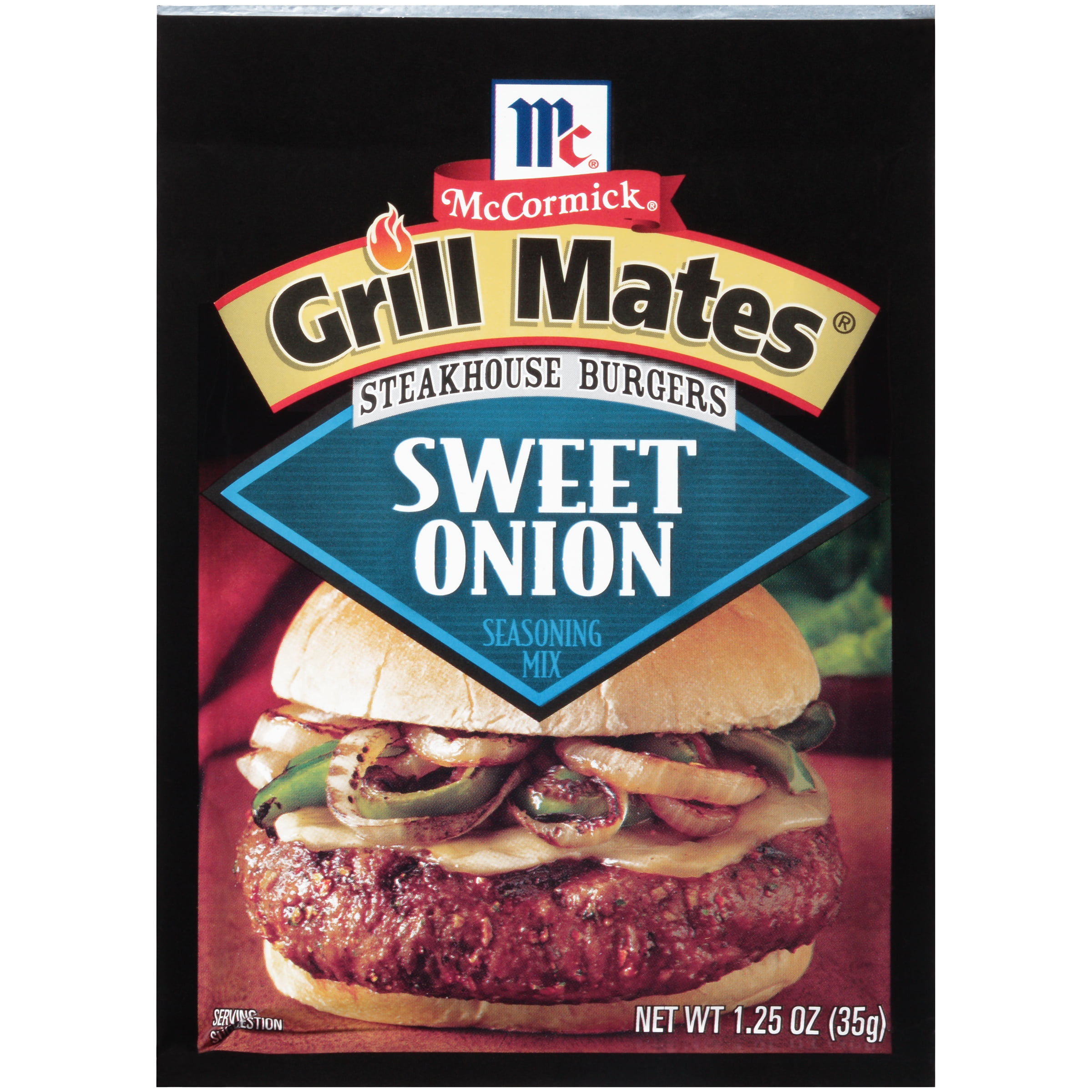 McCormick Grill Mates Steakhouse Burgers Sweet Onion Seasoning Mix 1.25 oz. Packet by McCormick & Co., Inc.