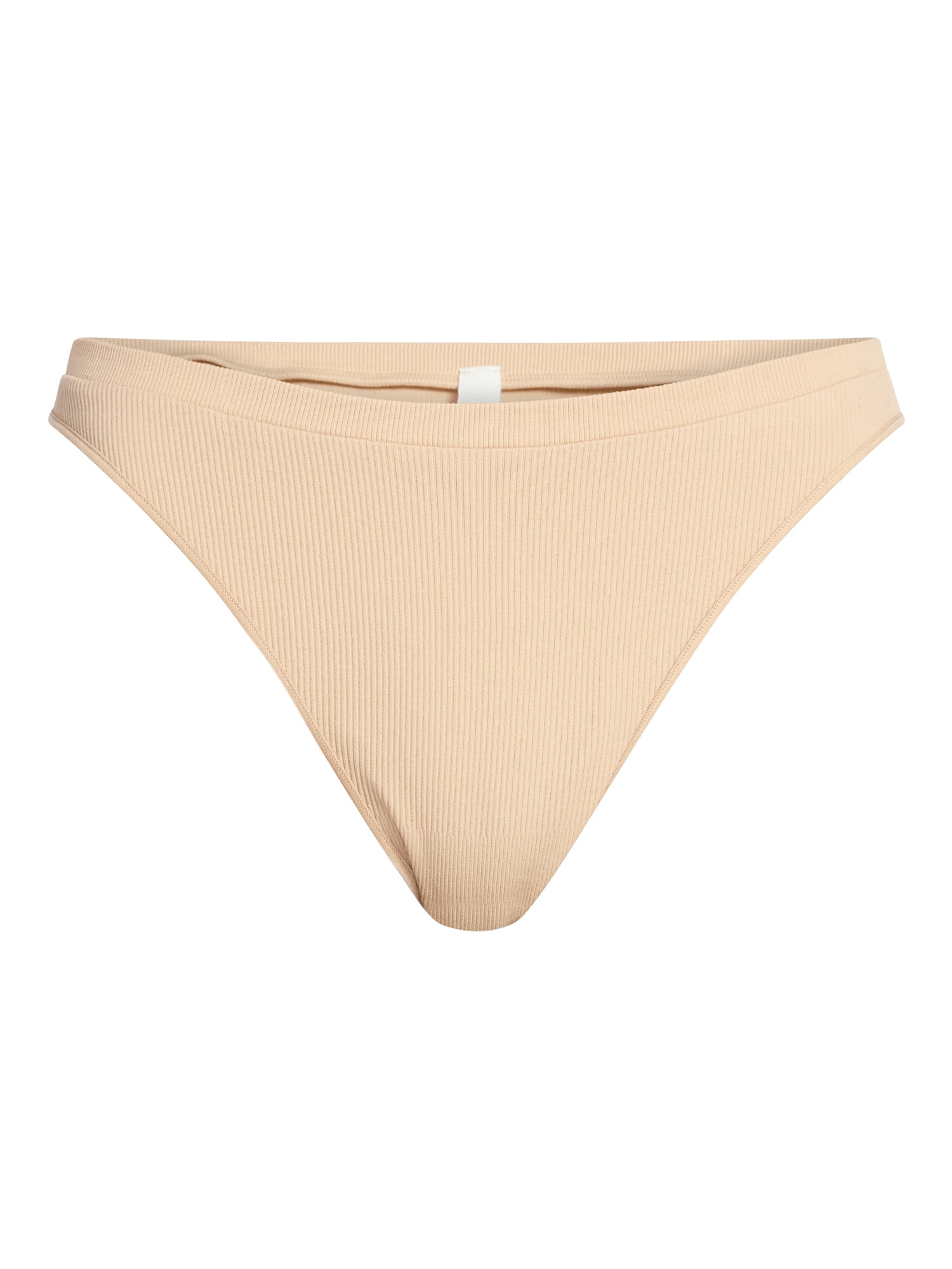 No Boundaries Seamless High Leg Thong Panties, 3-Pack, Women's XS-XXXL