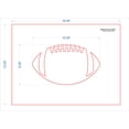 thumbnail image 3 of Extra Large Football Stencil 14 Mil Painting /Crafts/ Templates, 3 of 3