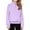 Purple, variant on Oxodoi Girls Half Zip Sweatshirts Collar Zip Up Pullover Hoodies Cropped Long Sleeve Hoodie Girls 5-14 Years