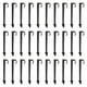 thumbnail image 1 of 30 piezas de estacas para manguera de remojo, accesorios resistentes al desgaste, profesionales y prácticos Para diámetro 20 mm, 1 of 9