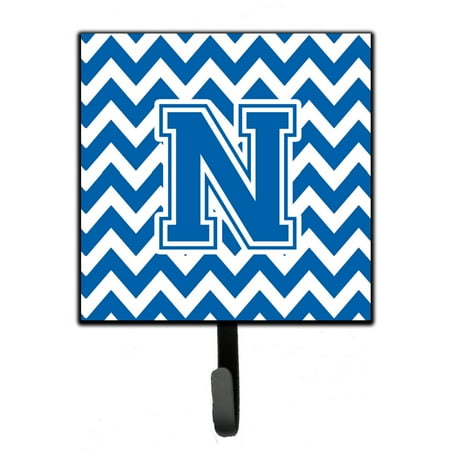 

Carolines Treasures CJ1056-NSH4 Letter N Chevron Blue and White Leash or Key Holder 7Hx4.25W multicolor